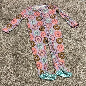 Little Bum Bums Donut Print Baby Onesie